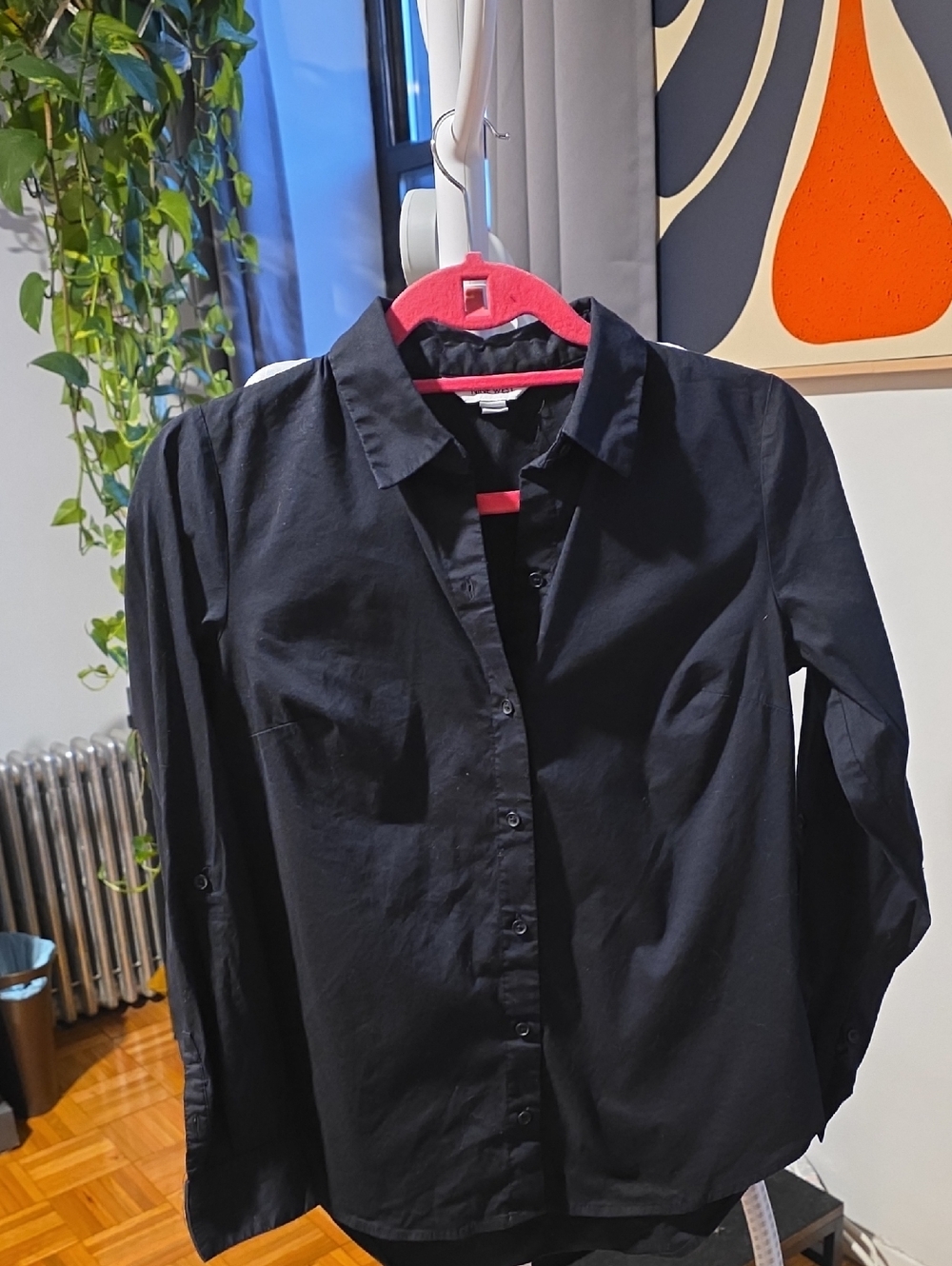 Nine West Black Women's Button-Down Shirt